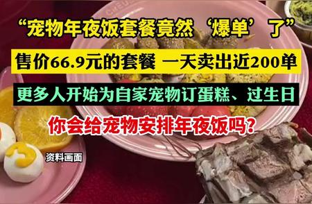 揭秘宠物年夜饭爆单背后的故事