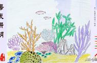 海底世界：彩铅画中的珊瑚奇观