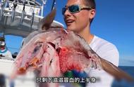 女汉子壮举：深海垂钓百斤石斑鱼