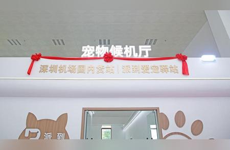 深圳新设施：中国首个宠物候机厅启用