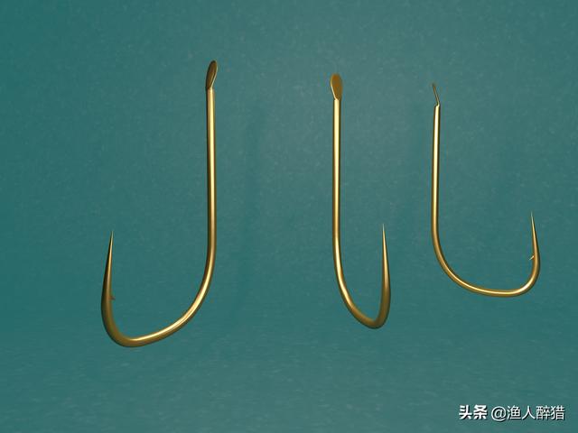 常见的有哪些鱼钩，图示垂钓中常用的几种钓钩类型
